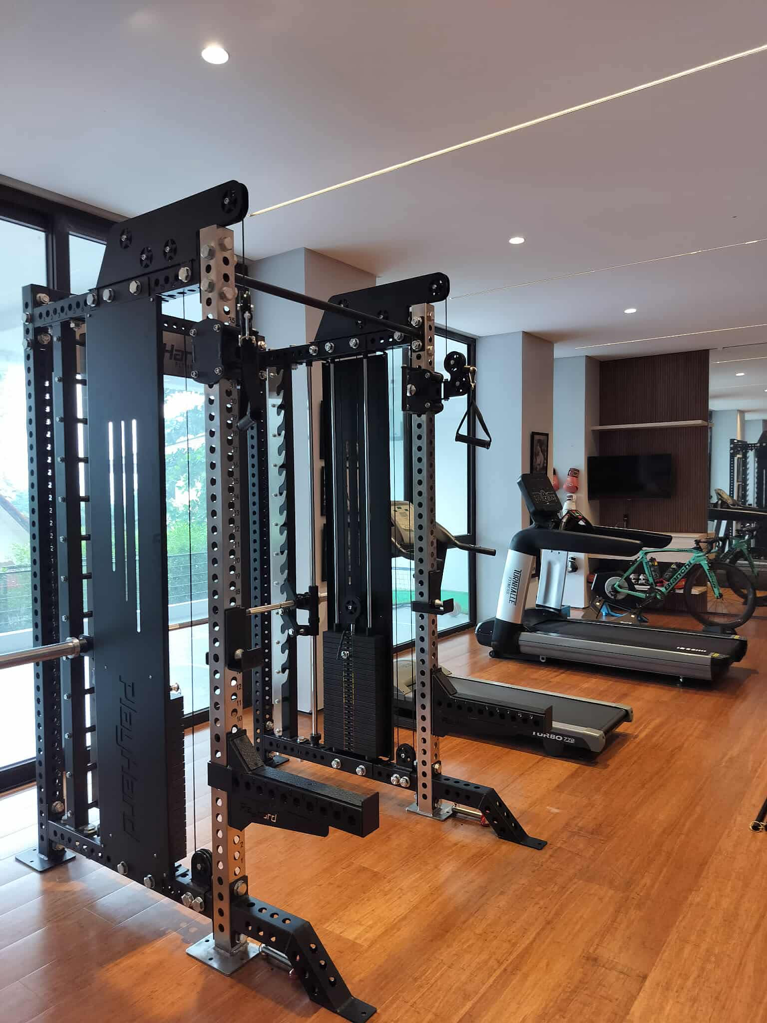 PlayHard Complete Functional Power Rack (Smith Machine and Cable System)