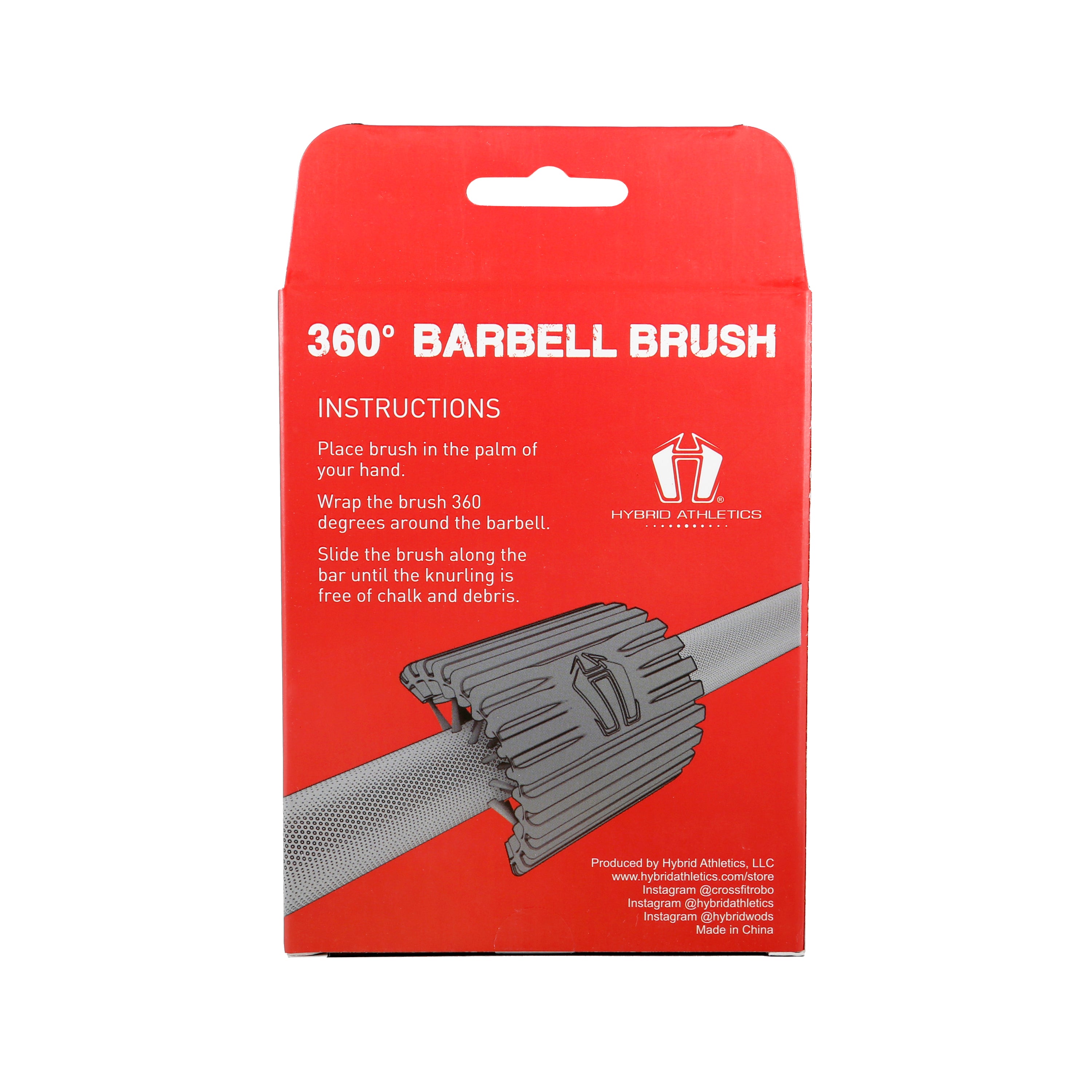 360 Barbell Brush (NYLON BRISTLES -- CERAKOTE AND ZINC SAFE)