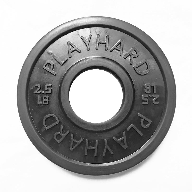 PlayHard Rubber-Coated Change Plates (2.5lbs / 5lbs Pair) | Olympic 50mm Barbell | Durable Training Plates | Sold in Pairs