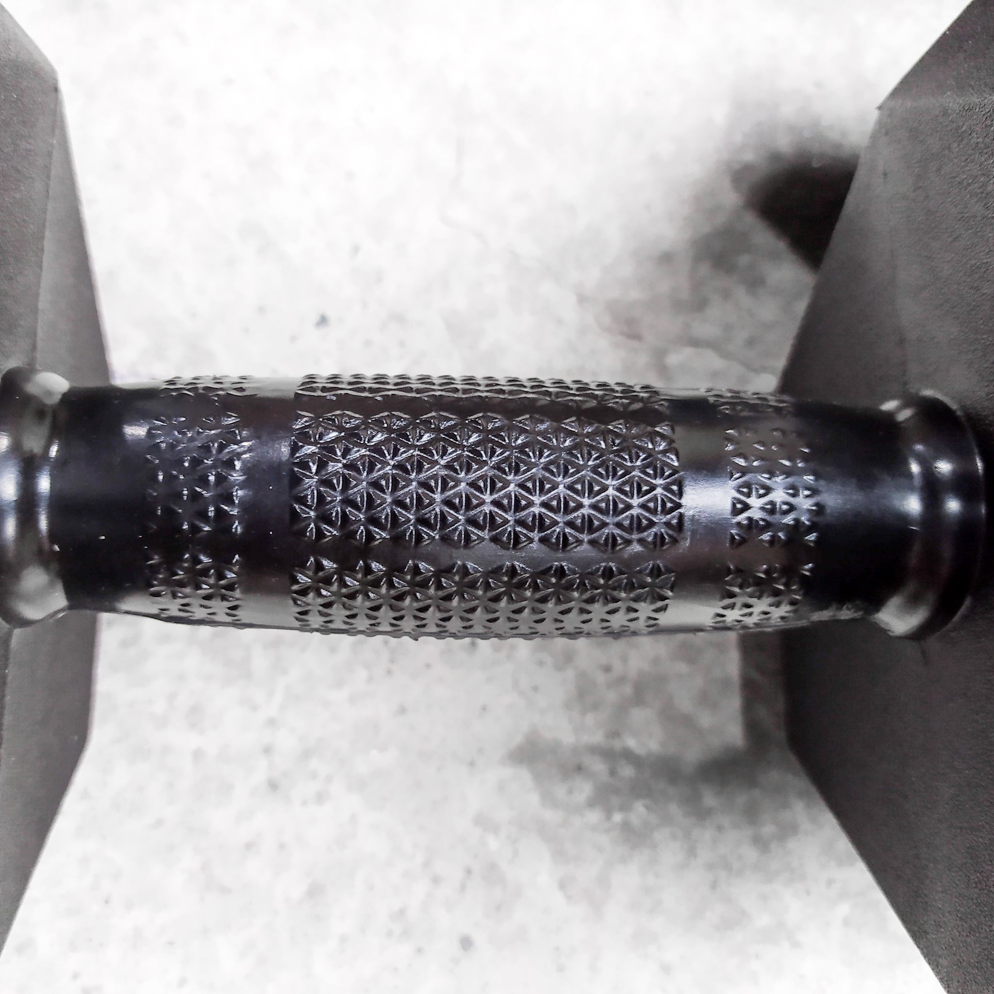 PlayHard Full Rubber Coated Hex Dumbbells (Black Handles) 5 LBS to 100 LBS - PAIR