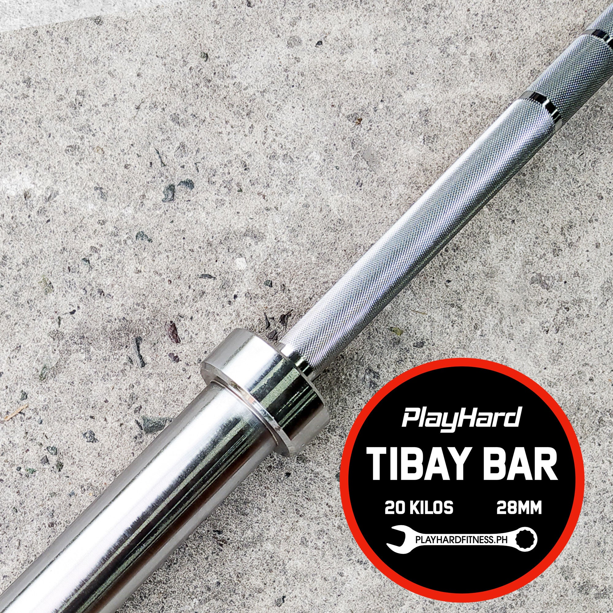 PlayHard Men's Olympic Barbell (20 KG) - Tibay Series